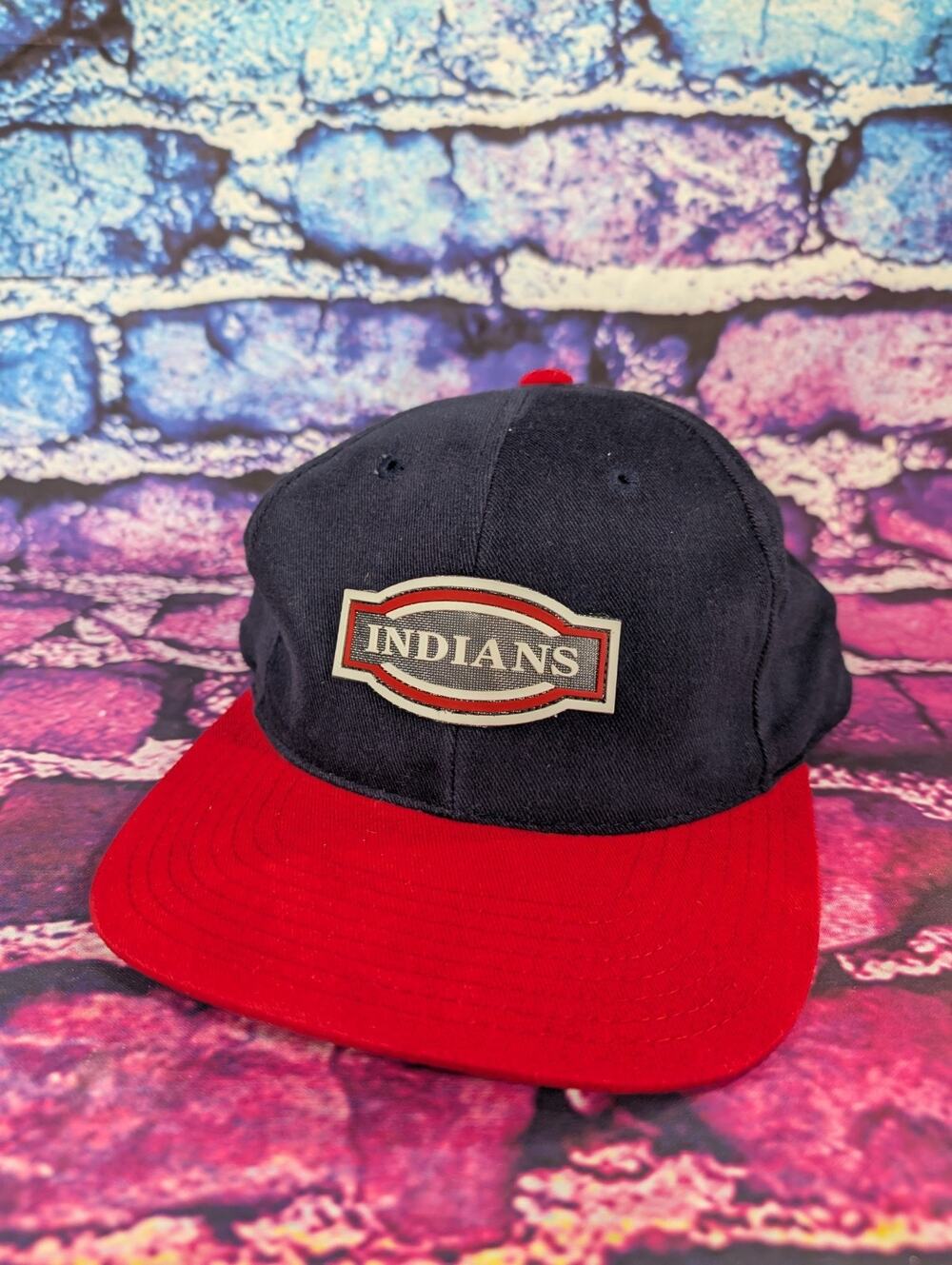 Vintage Cleveland Indians Spellout Annco Snapback Hat